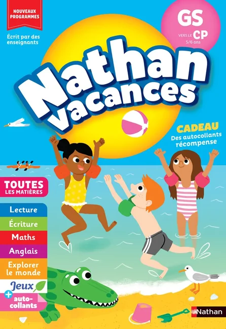Nathan Vacances — GS → CP : couverture du cahier